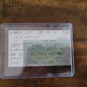 8/30/1997 K.C. Royals St. Louis Cardinals baseball ticket stub 5 Kansas City HRs